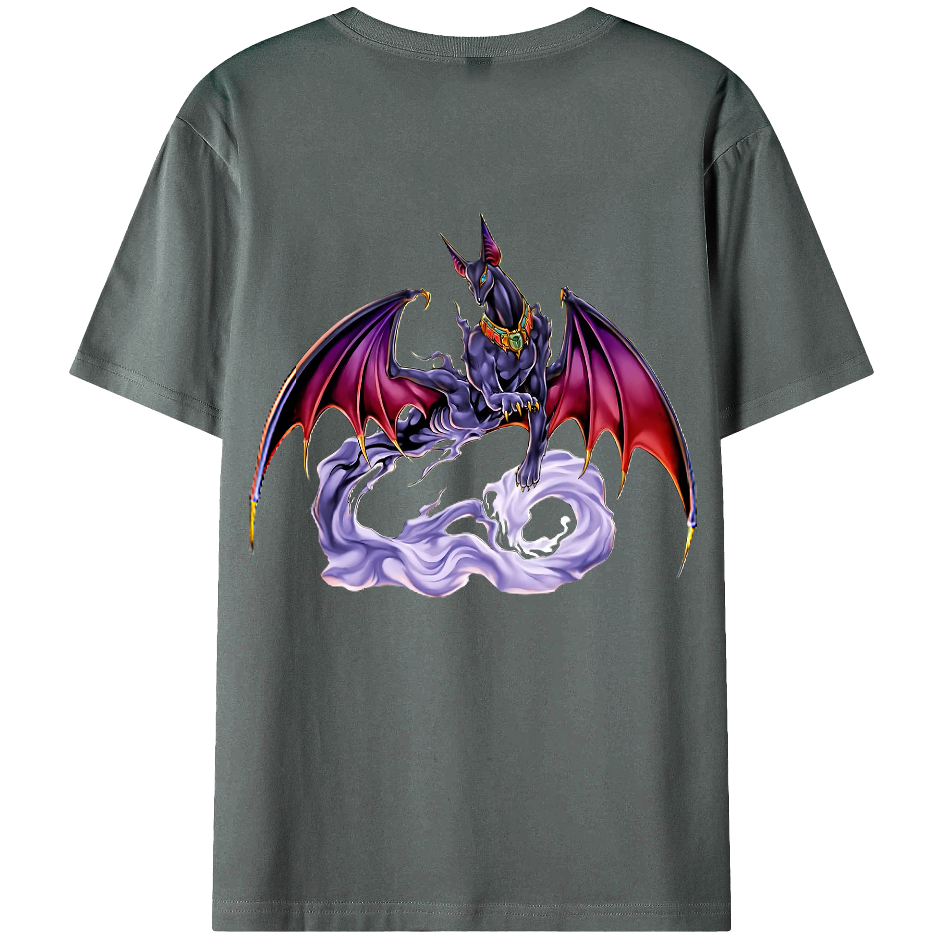 （画像用） 遊☆戯☆王 Yu-Gi-Oh! 綿100％ メンズ半袖Tシャツ（バックプリント） 通気性